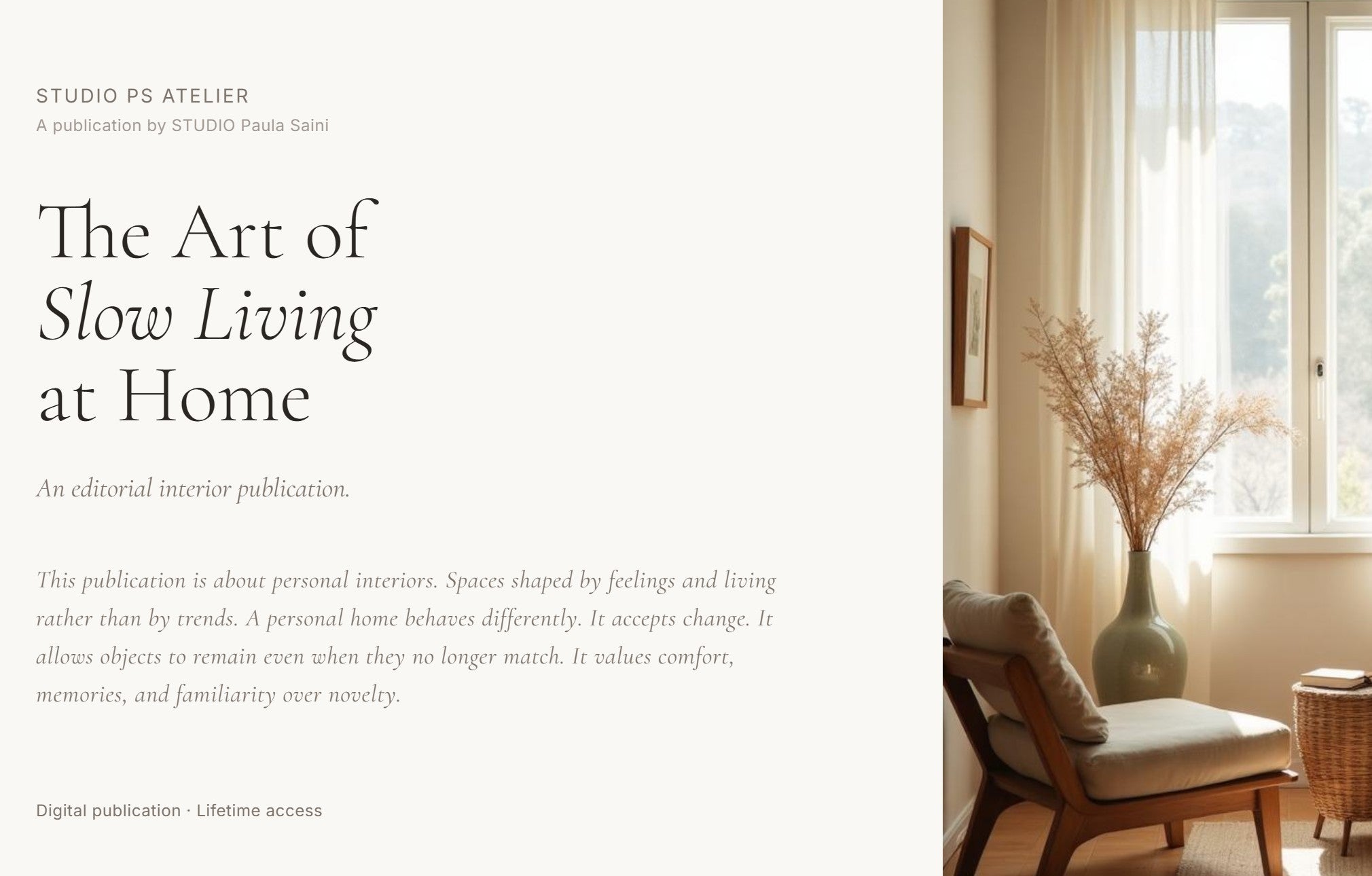 The Art of Slow Living at Home