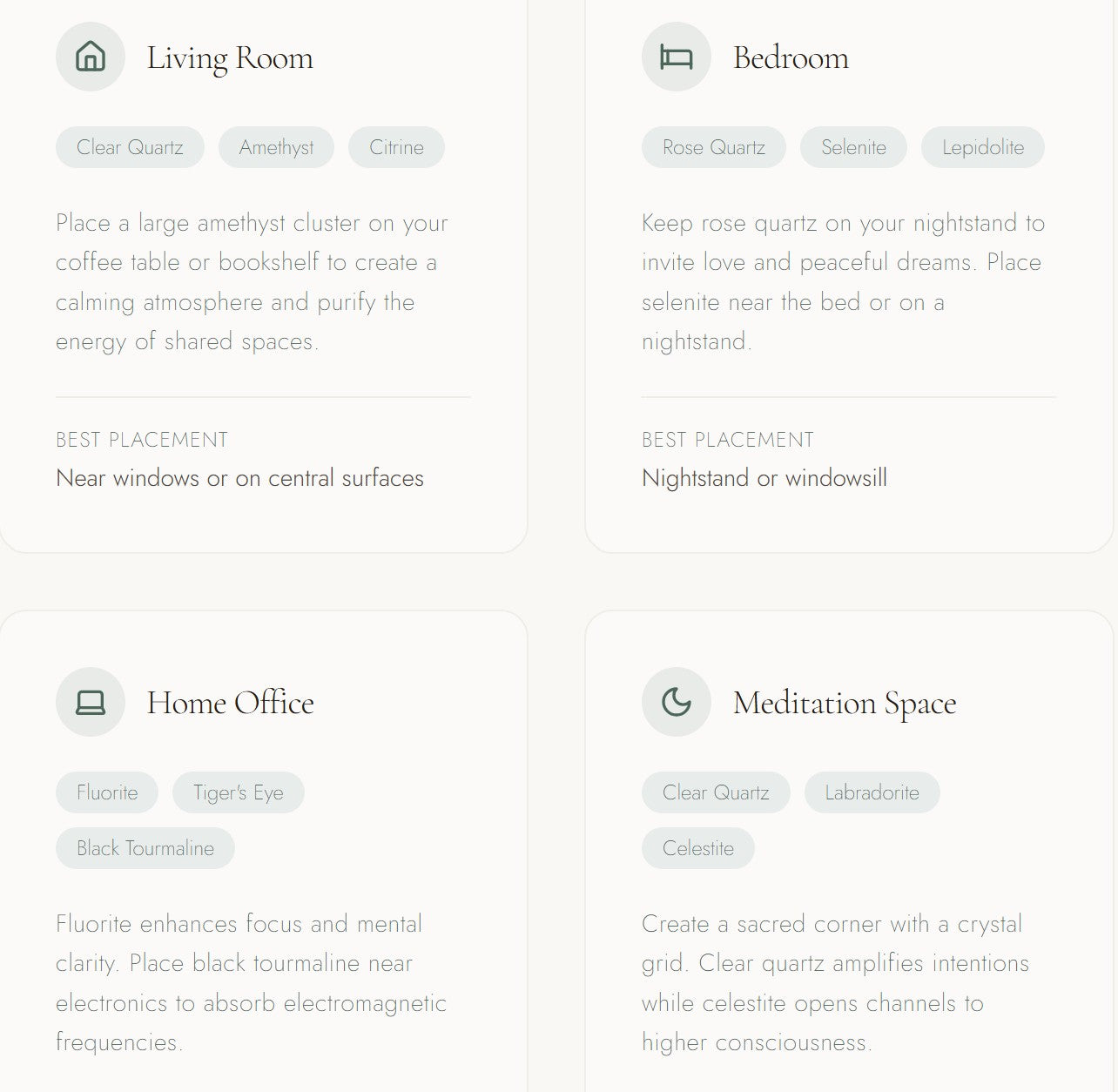 Living with Crystals & Minerals