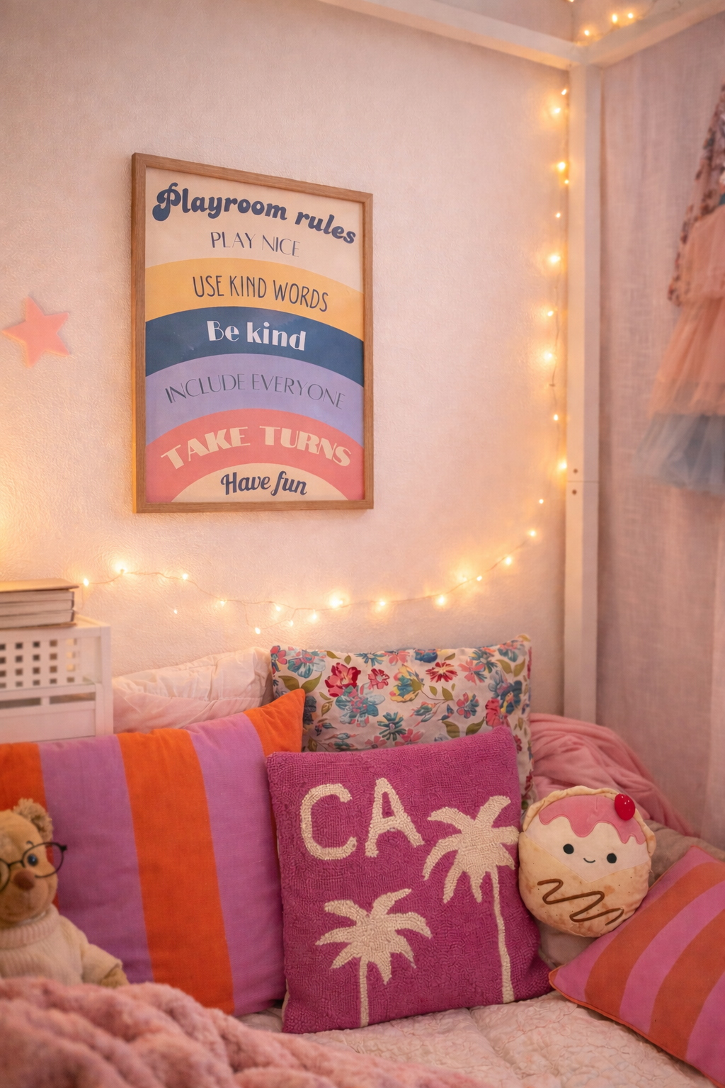 Playroom Rules Poster • Scandinavian Kids Wall Art (Instant Download)